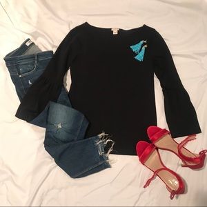 🚫SOLD🚫 J.crew bell sleeve top